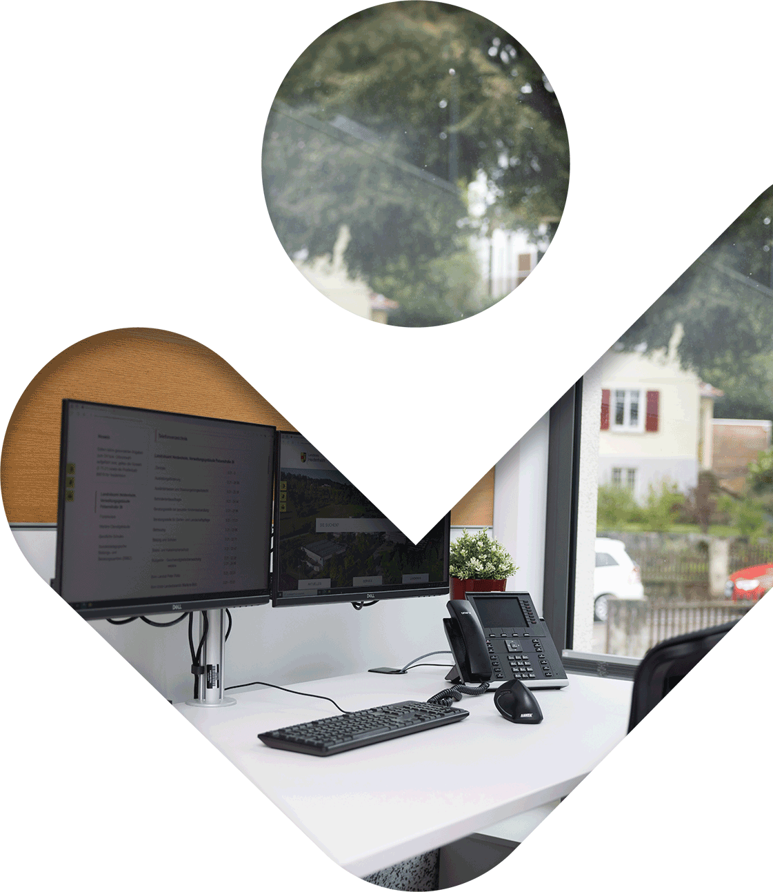 Arbeitsplatz im Landratsamt